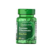 ราคา U S Original puritan Iron Tablets 28mg Ferrous Gluconate 100 Tablets (21786333993)