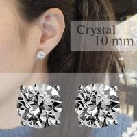 ราคา IMAGIE ต่างหูเพชร Cz Hearts Arrows ต่างหูคริสตัล SWAROVSKI 3 10mm (22298771398)