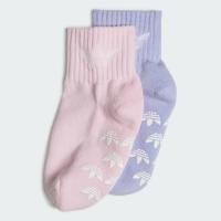ราคา adidas ไลฟ์สไตล์ ถุงเท้ากันลื่นสำหรับเด็ก 2 คู่ เด็ก สีม่วง IS0683 (21318873947)