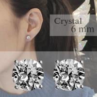 ราคา IMAGIE ต่างหูเพชร Cz Hearts Arrows ต่างหูคริสตัล SWAROVSKI 3 10mm (22298771395)