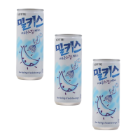 ราคา เครื่องดื่ม น้ำผลไม้เกาหลีผสมโซดา ลอตเต้ มิลคิส Lotte Milkis 250ml ครบ 5 รสชาติ นม แอปเปิ้ล เมล่อน สตอร์เบอรรี่ พีช 밀키스 (21829786356)