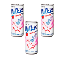 ราคา เครื่องดื่ม น้ำผลไม้เกาหลีผสมโซดา ลอตเต้ มิลคิส Lotte Milkis 250ml ครบ 5 รสชาติ นม แอปเปิ้ล เมล่อน สตอร์เบอรรี่ พีช 밀키스 (21829786359)