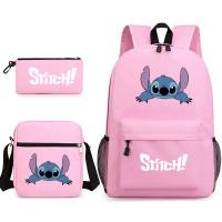 ราคา Stitch Star Baby Stitch Stitch กระเป๋าเป้สะพายหลังกระเป๋าสะพายกระเป๋าดินสอกระเป๋านักเรียนสีดำชุดสามชิ้น (21408714312)