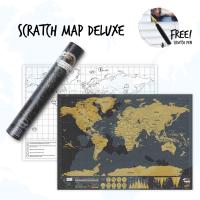 ราคา Scratch Off World Map Mini Deluxe แผนที่โลกขูดได้ (21517977815)
