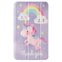 ราคา Samsung Galaxy Tab A A6 7 0 2016 SM T285 T280 รูปแบบยูนิคอร์นน่ารักกรณีพลิก Tri Fold สามารถวงเล็บพับได้ฝาครอบแท็บเล็ต (20591457115)