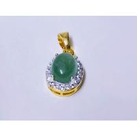 ราคา หินนำโชค จี้หินอเวนเจอรีน ชุบทอง 24k honkai Aventurine (21795534501)
