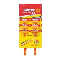 ราคา ด้ามโกน มีดโกน ยิลเลตต์ Gillette Super Thin ll ยิลเลตต์ ซุปเปอร์ ทิน ทู แพค 12 6 ชิ้น (22299480808)
