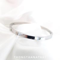 ราคา กำไลโอมเพชร หน้าเล็ก 4 mm ทรงกลม ไซส์กลาง 19 CM กำไลโอม กำไลพระพิฆเนศ เทพเจ้าแห่งความสำเร็จ โอม พระพิฆเนศ (21837514382)