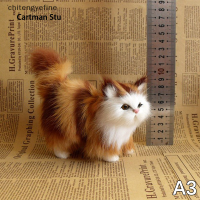 ราคา Chitengyefine จำลองของเล่นตุ๊กตาแมวน่ารักที่เต็มไปด้วยโมเดลแมวนุ่มๆสัตว์สมจริงสำหรับวันเกิดของเด็กเด็กผู้หญิงวาเลนไทน์ของขวัญวัน Vn (22125513113)