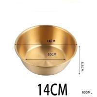 ราคา ชามเกาหลีมีหูจับ ถ้วยมักกอลลี ชามเกาหลีสแตนเลส ชามเกาหลีสีทอง ชามมักกอลลี ถ้วยชามเกาหลี (22183739900)