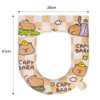 ราคา YESPERY Capybara แผ่นรองฝาชักโครก EVA แบบนุ่มใหม่แผ่นรองชักโครกลายการ์ตูนสามารถซักได้กันน้ำได้แผ่นรองนั่งอุปกรณ์ในห้องน้ำ (22150241111)