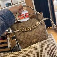 ราคา ของแท้ พร้อมส่งในไทย Coach CE554 Andy Crossbody In Signature Canvas ลาย C สีน้ำตาลอ่อน รุ่นตามหา (17726898503)
