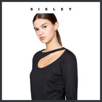 ราคา Sisley T เสื้อเชิ๊ต L S สำหรับผู้หญิง NERO 3IHKL104D (21282585687)