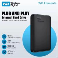 ราคา western digital external harddisk 1tb ฮาร์ดดิสก์พกพา hdd external 2tb usb3 0 2 5 ฮาร์ดดิสก์ความเร็วสูง รับประกัน 3 ปี (22032699853)