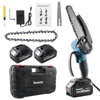 ราคา Makita เลื่อยไฟฟ้าไร้สาย เลื่อยโซ่ไร้สาย เลื่อยไฟฟ้าแบต 6 นิ้ว 259V เลื่อยไฟฟ้า เลื่อยตัดไม้ เลื่อยโซ่ไฟฟ้า เลื่อยยนต์ เลื่อยโซ่ยนต์ เลื่อยไฟฟ้าแบต แถมแบต 2 ก้อน Chain Saw (22051546456)