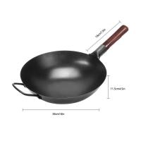 ราคา Konco กระทะเหล็กขนาด32ซม 34ซม 36ซม กระทะก้นกลมสไตล์จีนสำหรับหม้อต้มแก๊สกระทะผัดหัวหม้อทำอาหาร (14292665218)