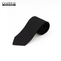 ราคา DAPPER เนคไท 7 5 cm Basketweave Jacquard Tie สีดำ (21948131277)