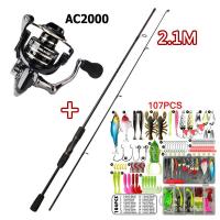 ราคา คันเบ็ดและรอกตกปลา 1 8 ม AC2000 คันเบ็ดพร้อมรอกตกปลาและอุปกรณ์ตกปลา รอกตกปลาครบชุดพร้อมสายสำรองแล้ว (22405830067)