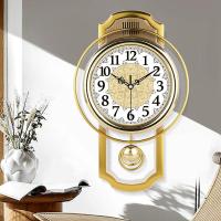 ราคา GIORGIO ARMANI New Upgrade European wall clock silent swing clock living room bedroom home decoration clocks mute pendulum clock family gift watch นาฬิกาแขวนผนังสไตล์ยุโรปรุ่นใหม่แบบเงียบ นาฬิกาสำหรั 