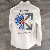 ราคา เสื้อเชิ้ตแขนยาวทรงสลิมฟิตสำหรับผู้ชายเสื้อเชิ้ตลำลองพิมพ์ลายดอกเดซี่แบรนด์แฟชั่น (21732012080)