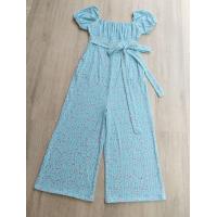 ราคา New item จั๊มสูทขายาว แขนตุ๊กตาผูกหลังสาวอวบลายดอก Free size 38 48 นิ้ว ใส่สวย เป็นผ้าวูลเวฟพิมพ์ลาย (22224281358)