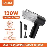 ราคา Basike เครื่องดูดฝุ่น ไร้สาย เครื่องดูดฝุ่นในรถ ดูดฝุ่นแบบพกพา เครื่องดูดฝุ่นมือถือพลังแรง Car Vacuum Cleaner ที่ดูดฝุ่นรถยนต์ สูงถึง 9000PA กำลังไฟฟ้าสูงสุด 120W ที่ดูดฝุ่นในรถยนต์ ภายในบ้าน เตียง (2