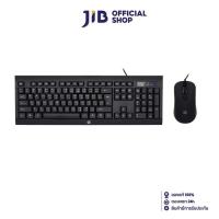 ราคา KEYBOARD MOUSE คีย์บอร์ดและเมาส์ HP KM100 BLACK EN TH (20334872323)