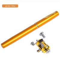 ราคา GIO Store คันเบ็ดปากกา รอกเบส สำหรับงานตกปลาเล็ก Pocket Telescopic Mini Fishing Pole ปากการูปร่างพับคันเบ็ดด้วย Reel Wheel (18508894617)