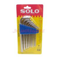 ราคา ประแจตัวแอลหกแฉก ท๊อกซ์ มีรูกลาง ประแจตัวแอล 10 ชิ้น SOLO No 911 (5044028999)