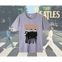 ราคา HOT The Beatles The Beatles Across the Road เสื้อยืดพิมพ์ลายวงร็อค เสื้อยืดผ้าฝ้ายแท้คอกลม ผ้าฝ้าย (21650251332)