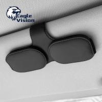 ราคา ที่ใส่แว่นกันแดดสำหรับที่บังแดดในรถยนต์ที่คลิปติดแว่นสายตาหนังแม่เหล็ก PU คลิปบัตรขายตั๋วคลิปหนีบแว่นกันแดด2คู่อเนกประสงค์อุปกรณ์สำหรับยานยนต์ (21286312593)