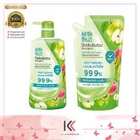 ราคา แพ็คคู่ SHOKUBUTSU โชกุบุสซึ ไบรท์เทนนิ่ง เฟรช แอนด์ โพรเทค ครีมอาบน้ำ หัวปั๊ม 450 มล 400 มล ถุงเติม (22374461496)