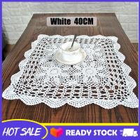 ราคา Vintageผ้าฝ้ายผ้าปูโต๊ะลูกไม้โครเชต์มือดอกไม้ตารางDoily Square (5960450641)