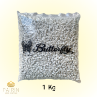 ราคา ดอกพุดพลาสติกเกรด A ตรา Butterfly ดอกพุดปลอม 1 Kg 500 g 250 g 100 g (22170769620)