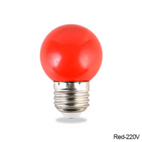 ราคา 10หลอด หลอดปิงปอง หลอดสี LED 3W ขั้วE27 หลอดไฟปิงปอง หลอดไฟสี ไฟตกแต่ง ไฟคริสต์มาส LED Light (22133989222)