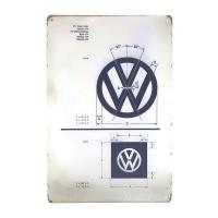 ราคา ป้ายสังกะสีวินเทจ TS01 รถยนต์ รถคลาสสิค รถโฟ๊ค รถเก่า ขนาด 20x30 ซม (15130268397)