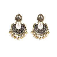 ราคา LEMOER ต่างหู Jhumka อินเดียโบราณผู้หญิงชนเผ่ายิปซีลูกปัดพู่ห้อยต่างหูพู่มุกรูปหัวใจเครื่องประดับต่างหูห้อยแบบแฟชั่นระฆัง (21583446096)