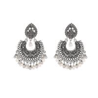 ราคา LEMOER ต่างหู Jhumka อินเดียโบราณผู้หญิงชนเผ่ายิปซีลูกปัดพู่ห้อยต่างหูพู่มุกรูปหัวใจเครื่องประดับต่างหูห้อยแบบแฟชั่นระฆัง (21583446097)
