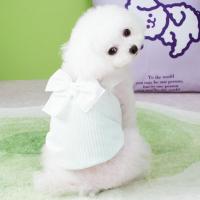 ราคา Kakaoppa เสื้อผ้าสุนัขสไตล์เกาหลีเสื้อเชิ๊ตปอมเมอเรเนียนผ้าเย็นมีโบว์สีขาวขนาดใหญ่สำหรับฤดูร้อน (18587652522)