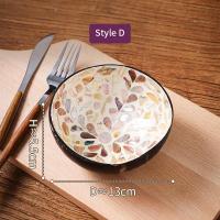 ราคา ชามกะลามะพร้าว ถ้วยกะลามะพร้าว ชามใส่ไอศกรีม ถ้วยสมูทตี้โบลว์ ชามภาชนะบรรจุอาหาร ข้าวโอ๊ต ชามขนมหวานติดเปลือกหอย ชามเชลล์ (21986558715)