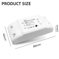 ราคา Wi Fi Smart Switch Sonoff Basic R2สมาร์ทสวิทช์Wifiไร้สายสมาร์ทรีโมทคอนโทรลจับเวลาDIY Switchผ่าน Ewelink APP ทำงานร่วมกับAlexa google (22209349960)