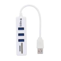 ราคา USB HUB ยูเอสบีฮับ NUBWO NCR 100 3 PORT USB 2 0 CARD READER WHITE (10617303146)