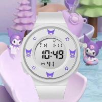 ราคา Sanrio Kuromi นาฬิกาซิลิโคนสำหรับเด็กผู้หญิงJam Tangan Elektronik หน้าปัดทรงกลมคุณภาพสูง Jam Tangan Sport กันน้ำสำหรับเด็กนักเรียนเด็ก (21362098910)