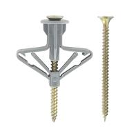 ราคา 50ชุด พุกผีเสื้อพลาสติก พร้อมสกรู พุ๊กผีเสื้อยิบซั่มพร้อมสกรู พุกร่ม พุ๊กผีเสื้อ พร้อมสกรู (21601952901)