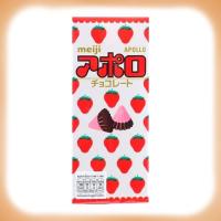 ราคา ขนม ช็อกโกแลต รส สตรอเบอร์รี่ อพอลโล ตรา เมจิ 46 กรัม Meiji Apollo Strawberry Chocolate 46 82 g (21956679778)
