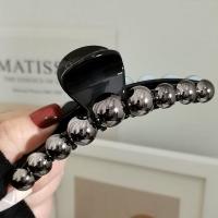 ราคา CHEEEDNG น่ารักน่ารักๆ ง่ายๆ สาวๆ ลูกปัดเม็ดกลม รูปทรงเรขาคณิต คลิปหนีบผม หมวกสไตล์เกาหลี ที่หนีบผมพลาสติก เครื่องประดับผมผู้หญิง กิ๊บติดผมมุกสีดำ (22071034239)