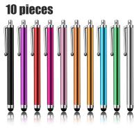 ราคา 10ชิ้น Capacitive สิบสไตลัสดิจิตอลปากกาหน้าจอสัมผัสเข้ากันได้สำหรับ Ipad Iphone แท็บเล็ต สีผสม (15304710445)