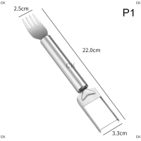 ราคา CK เครื่องตัดแตงโมกังหันลมสแตนเลสอุปกรณ์ในครัวเครื่องหั่นสลัดผลไม้เครื่องมือขุดแตงโม (21904618015)