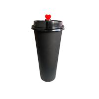 ราคา 10ใบ แก้วน้ำสีรุ้ง แก้วพลาสติก PP สีสวย ทรงสลิม พลาสติกอย่างหนา 12 16 22 ออนซ์ (16871394590)