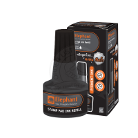 ราคา ตราช้าง หมึกเติมแท่นประทับ 30 มล สีสดคงทน หมึกกันน้ำ (22296982597)